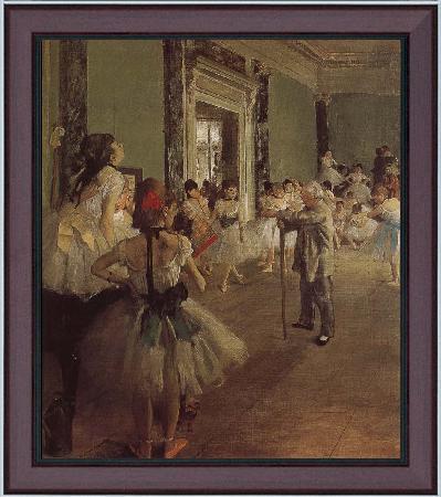 framed  Edgar Degas Dance class, Ta3078-1